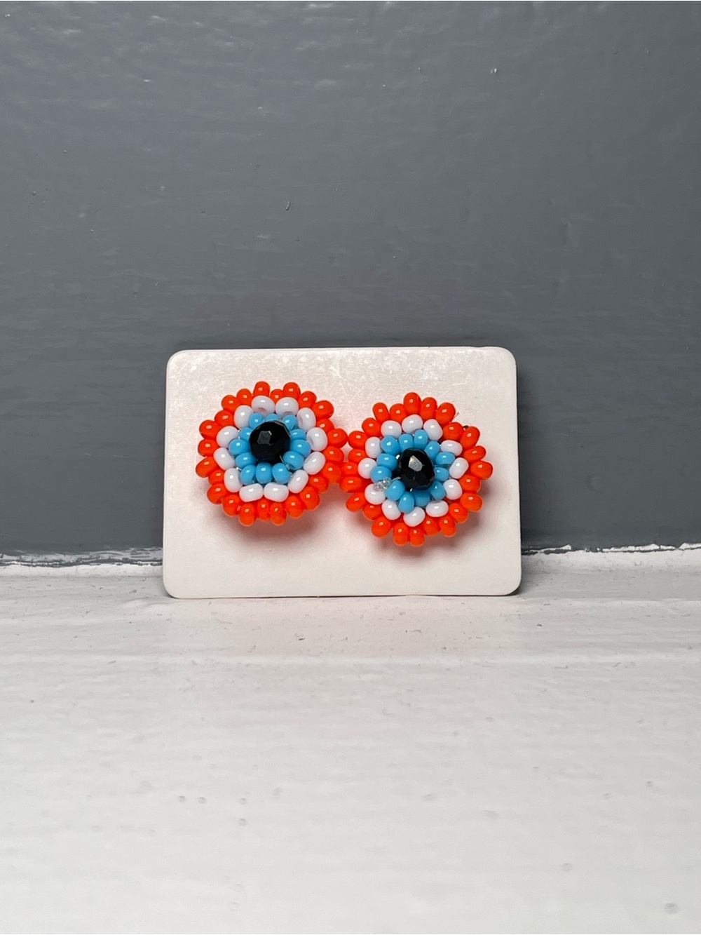 Huichol Beaded Stud Earrings